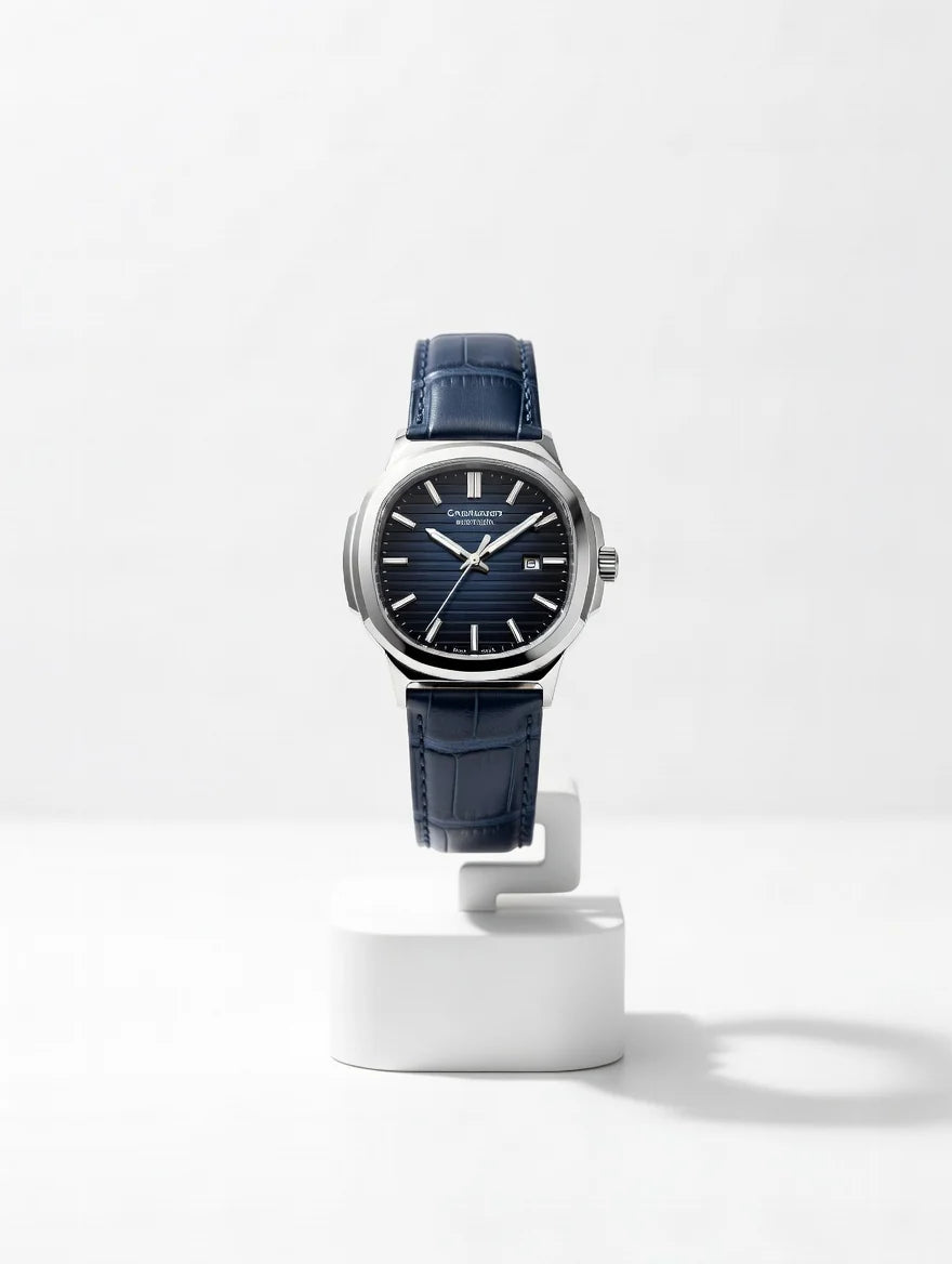 The Patek Philippe Nautilus Master Edition – Classic Embossed Dial with Premium Leather Strap & Master Lock