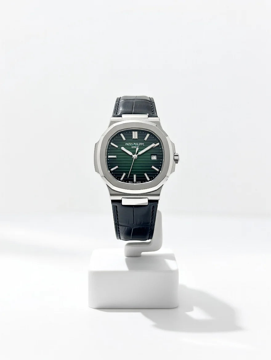 The Patek Philippe Nautilus Master Edition – Classic Embossed Dial with Premium Leather Strap & Master Lock