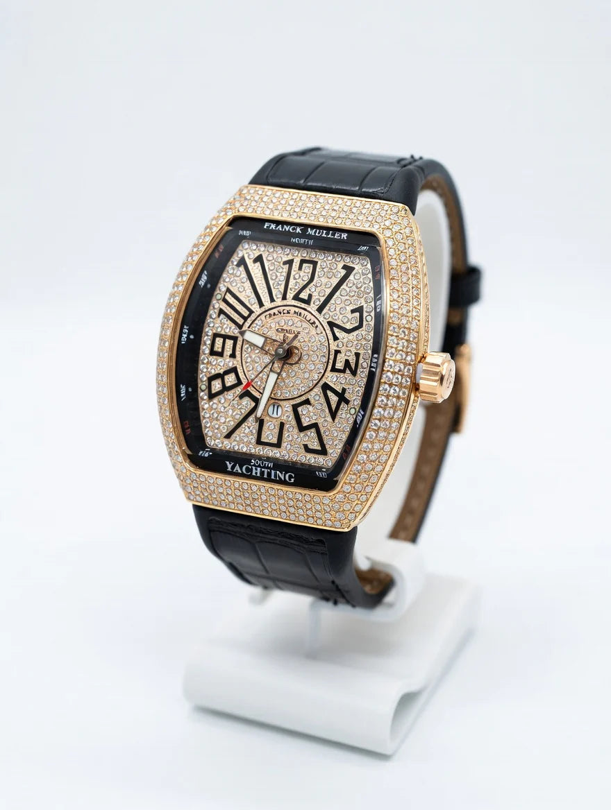 Franck Muller Diamond Studded Yachting Luxury Watch