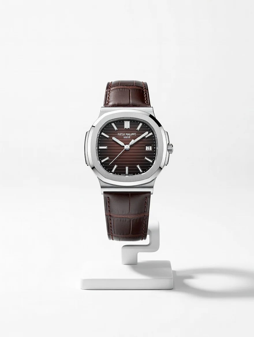 The Patek Philippe Nautilus Master Edition – Classic Embossed Dial with Premium Leather Strap & Master Lock